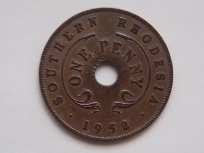 ONE PENNY 1952 SOUTHERN RHODESIA