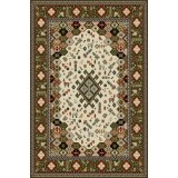 Covor Model Lotos 1535-310, Marime 80 x 150 cm, Verde, Inaltime Fir 8 mm, Antialergic, Polipropilena, Living, Dormitor, Sufragerie, Birou
