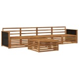 vidaXL Set de canapele de exterior 5 pcs natural Lemn Solid de Acacia 3382982