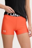 Under Armour pantaloni scurți de antrenament Authentics culoarea rosu, cu imprimeu, medium waist