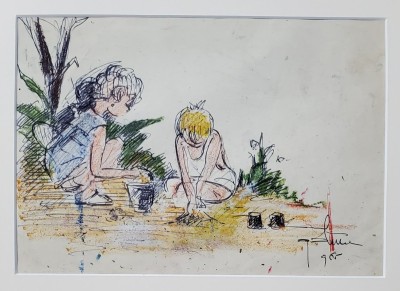 George Dumitrescu (1922-2008) - Joaca in nisip foto