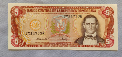 Republica Dominicană - 5 Pesos Oro (1988) foto
