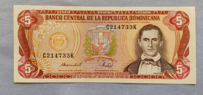 Republica Dominicană - 5 Pesos Oro (1988)