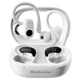 Cumpara ieftin Casti wireless semi-in-ear Blackview AirBuds 60 Alb cu cutie de incarcare 500mAh, Bluetooth 5.3