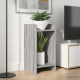 vidaXL Suport pentru plante cu raft 2 pcs Sonoma gri 30 x 30 x 60 cm 899605