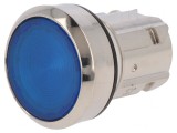 Comutator apăsare 22mm albastru
