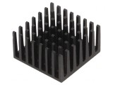 Radiator extrudat cu aripioare BGA negru 27,9mm