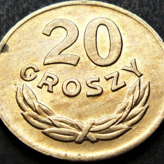Moneda istorica 20 GROSZY - POLONIA, anul 1949 * cod 4634 B = excelenta!