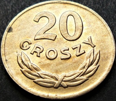 Moneda istorica 20 GROSZY - POLONIA, anul 1949 * cod 4634 B = excelenta! foto