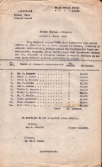 A3608N Proces verbal de rechiziție perechi de boi de la țărani pe seama armatei rom&acirc;ne, 1941, sat Țepu, județul Tecuci, azi județul Galați
