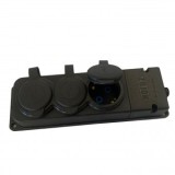 Prelungitor Exterior 3 Prize Horoz-3 IP44 Schuko Fara Cablu, Protectie Copii, Montaj Perete Interior/Exterior, 3680W