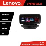 Navigatie Dedicata Kia Ceed 2018-2020 Lenovo Pro 12.3 QLED 8GB 256GB 4G GPS Android Auto Carplay