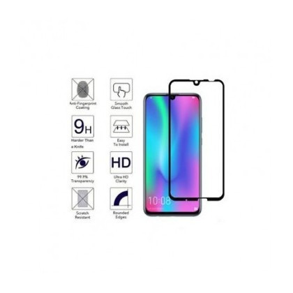 Folie Protectie ecran antisoc , Full Glue , Huawei P20 Lite 2019 , Tempered Glass 10D , Full Face , Neagra Bulk