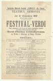 Afis Festival Verdi - 1913
