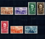 Etiopia Italiana 1936 - Regele Victor Emanuel, serie nestampilata cu sarniere