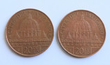 Lot doua monede 20 EURO VATICAN 2022, Europa, Cupru (arama)