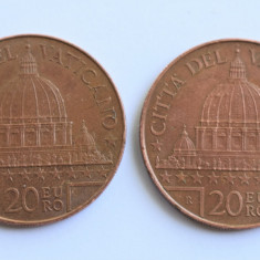 Lot doua monede 20 EURO VATICAN 2022