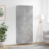 Dulap &icirc;nalt, gri beton, 69,5x34x180, lemn compozit