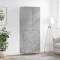 Dulap &icirc;nalt, gri beton, 69,5x34x180, lemn compozit