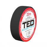Banda izolatoare 20m x 19mm Neagra, TED, Ted Electric