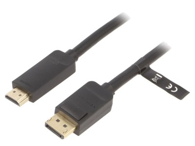 Cablu DisplayPort-HDMI 3m, negru foto