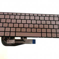 Tastatura Laptop, Asus, ZenBook 3 UX390UA, iluminata, us, fara rama