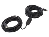 Cablu USB 2.0 DELOCK 20m, USB A la USB B, 22AWG, negru