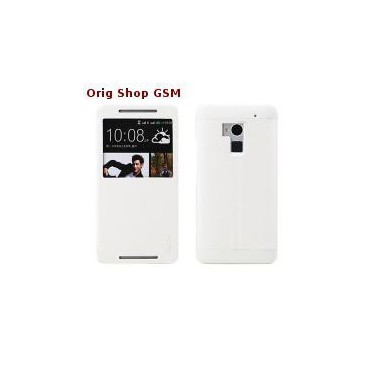 HUSA PIELE HTC ONE MAX ROCK EXCEL ALB ORIGINAL BLISTER foto