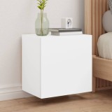 VidaXL Comode TV de perete, 2 buc., alb, 40,5x30x40 cm, lemn prelucrat