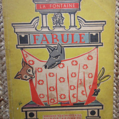 FABULE de LA FONTAINE , ILUSTRATII de MIRCEA MAROSIN , 1963