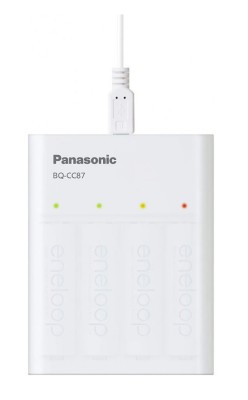 Eneloop Incarcator USB &amp;amp; boster include acumulatori 4x AA(R6) 1900mAh Panasonic K-KJ87MCC40USB foto