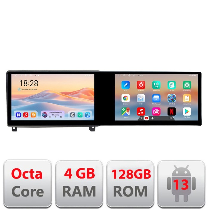 Navigatie Peugeot 407 2004-2011 Lenovo 8 core 4+64 10.5 inch Incell 1K android Wifi 5Ghz gps internet CarStore Technology