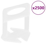 vidaXL Cleme de nivelare a plăcilor 2500 buc. 3 mm