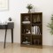 Bibliotecă, maro miere, 70x33x110 cm, lemn masiv de pin