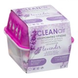 Dezumidificator Pasiv Clean Air, Capacitate 400g, Aromă Lavandă, Set 2 Bucăți, Roz Transparent