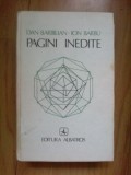E3 PAGINI INEDITE DAN BARBILIAN--ION BARBU