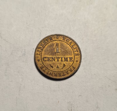 Franta 1 Centime 1897 A UNC foto