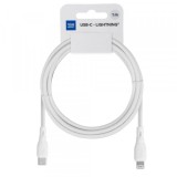 Cablu Date si Incarcare USB-C - Lightning Blue Star Eco, 27W, 1m, Alb