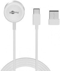 Cablu USB type C pentru incarcare Apple Watch + adaptor USB-A 1m, Goobay G65343