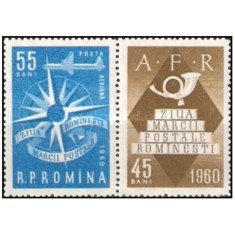 Romania 1960 - Ziua mărcii poştale rom&acirc;neşti, neuzata
