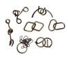 Set puzzle Brain Twister 8 jocuri din Metal, pentru copii si adolescenti, 393CUB