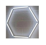 Set Lumini LED Hexagonale 42W 6000K Alb Rece Garaj Atelier Auto Detailing 960x840mm