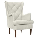 vidaXL fotoliu Crem Catifea 42029914