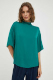 Cumpara ieftin Lovechild bluza femei, culoarea verde, neted
