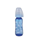 Biberon PP cu tetina din silicon ortodontica pentru lapte (M) 0-6 luni Trendy Boy, 250ml, Nip