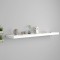 vidaXL Raft de perete suspendat, alb, 120x23,5x3,8 cm, MDF 323820
