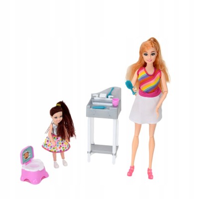 PĂPUȘĂ CU BRAȚE ȘI PICIOARE MOBILE NANNY foto