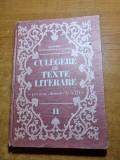 Culegere de texte literare pt clasele 5 - 8 - din anul 1991 - volumul 2