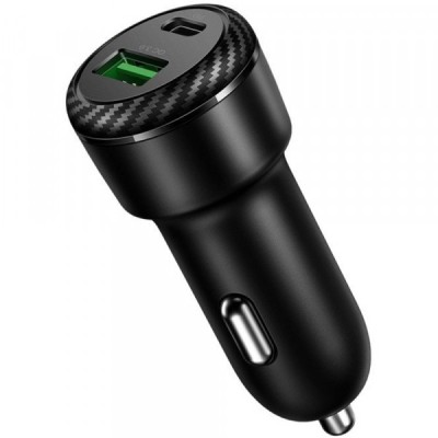 Incarcator Auto McDodo CC-5970, 38W, 3A, 1 x USB-A - 1 x USB-C, Negru foto