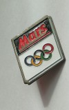 QW9 N5 35 - insigna - Tematica sport - Jocurile olimpice - Albertville - 1992, America de Nord
